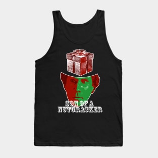 Son Of A Nutcracker Elf Quote Christmas Knit Tank Top